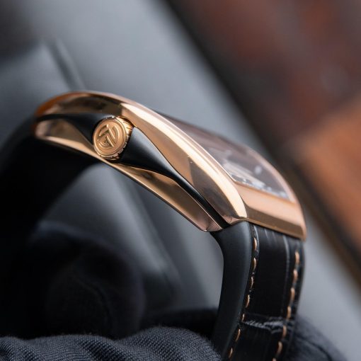 Strap Watches -Franck Muller Vanguard Yachting Rose Gold Black Dial 45mm