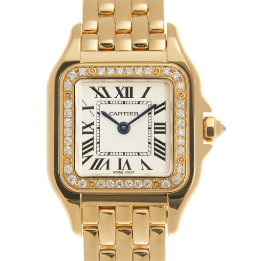 CARTIER Panthere De Quartz Diamond White Dial Ladies Watch Item No. WJPN0015