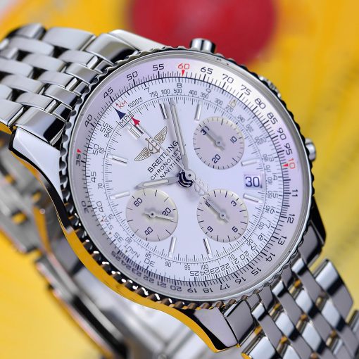 BREITLING Navitimer Chronograph Automatic Chronometer Silver Dial Men’s Watch Item No. A2332212G533.442A