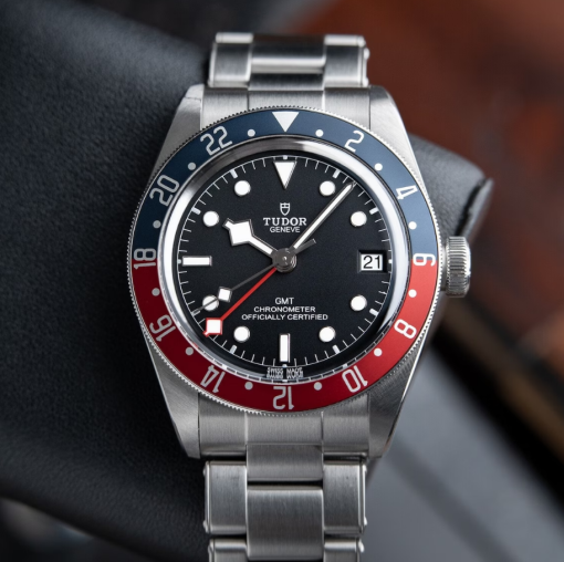 Tudor Black Bay GMT Date Pepsi Stainless Steel Black Dial Set 41mm M79830RB-0001