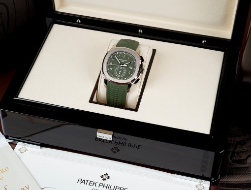 PATEK PHILIPPE Aquanaut Chronograph Automatic Green Dial Men’s Watch Item No. 5968G-010