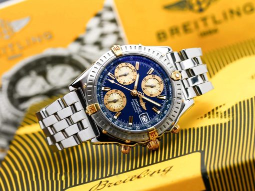 BREITLING Chronomat Chronograph Automatic Chronometer Blue Dial Men’s Watch Item No. B13352-PREOWNED