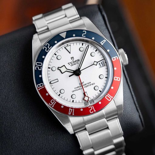 TUDOR Black Bay Pepsi GMT Automatic Chronometer Opaline Dial Men’s Watch Item No. M79830RB-0010