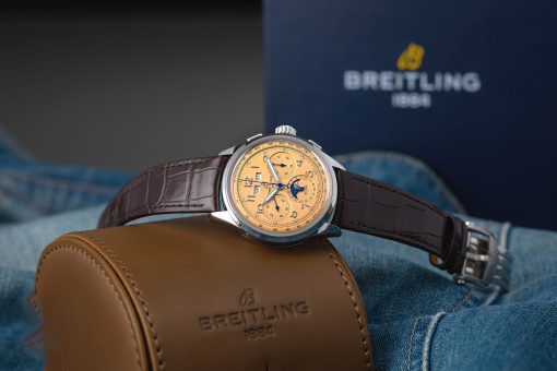 BREITLING Premier B25 Datora Chronograph Automatic Brown Dial Men’s Watch Item No. AB2510201K1P1