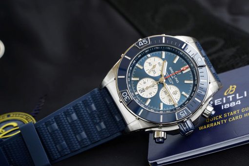 BREITLING Super Chronomat B01 Chronograph Automatic Chronometer Blue Dial Men’s Watch Item No. AB0136161C1S1