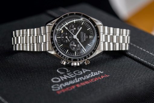 OMEGA Speedmaster Chronograph Hand Wind Black Dial Men’s Watch Item No. 310.30.42.50.01.002