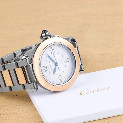 CARTIER Pasha De Automatic Silver Dial Ladies Watch Item No. W2PA0008