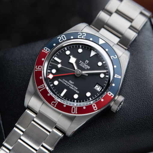 Tudor Black Bay GMT Date Pepsi Stainless Steel Black Dial Set 41mm M79830RB-0001