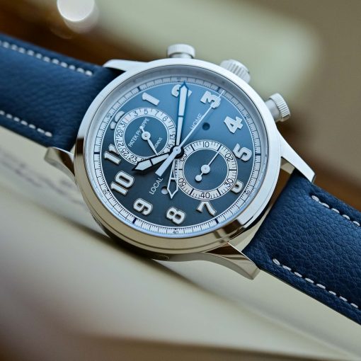 PATEK PHILIPPE Complications Calatrava Pilot Travel Time Chronograph Automatic Watch Item No. 5924G-001