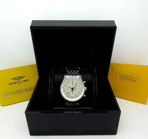 Breitling A2432212G571 Navitimer World Stainless Steel Navitimer Bracelet