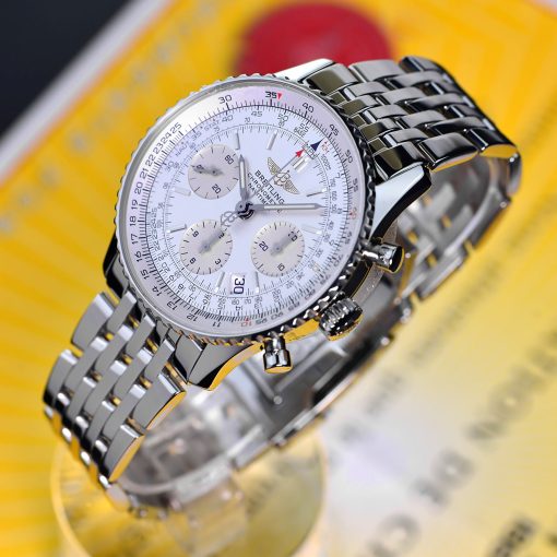 BREITLING Navitimer Chronograph Automatic Chronometer Silver Dial Men’s Watch Item No. A2332212G533.442A