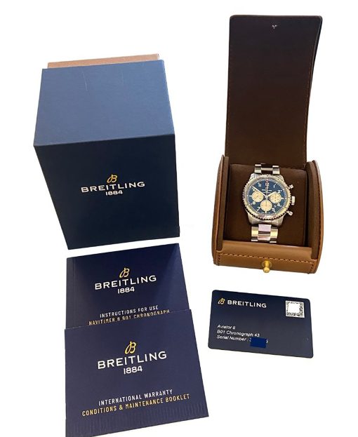 BREITLING  Navitimer 8 Chronograph Automatic Blue Dial Men’s Watch Item No. AB0119131C1A1