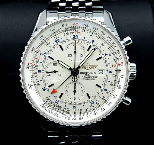 Breitling A2432212G571 Navitimer World Stainless Steel Navitimer Bracelet