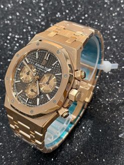 AUDEMARS PIGUET Royal Oak Chocolate Dial Men’s 18K Rose Gold Watch Item No. 26331OR.OO.1220OR.02