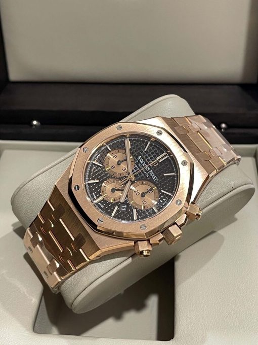 AUDEMARS PIGUET Royal Oak Chocolate Dial Men’s 18K Rose Gold Watch Item No. 26331OR.OO.1220OR.02