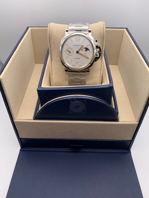 PANERAI Due Luna Automatic White Dial Ladies Watch Item No. PAM01301