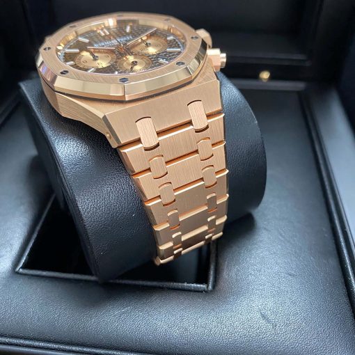 AUDEMARS PIGUET Royal Oak Chocolate Dial Men’s 18K Rose Gold Watch Item No. 26331OR.OO.1220OR.02