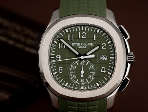 PATEK PHILIPPE Aquanaut Chronograph Automatic Green Dial Men’s Watch Item No. 5968G-010