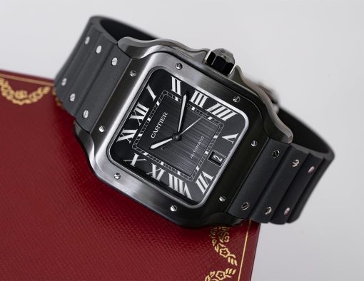 Cartier Santos NEW 2024 Large Model Black ADLC WSSA0039