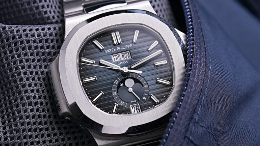 Patek Philippe Nautilus Blue Dial Moonphase Annual Calendar 5726/1A-014