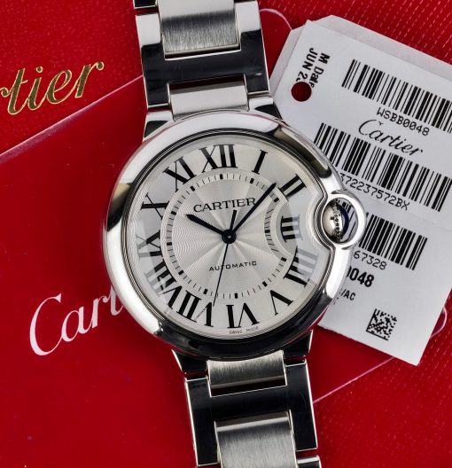 Cartier Ballon Bleu Automatic Silver Dial Unisex Watch WSBB0048