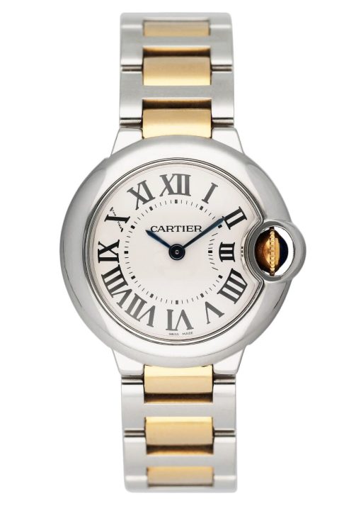 Cartier Ballon Bleu W69007Z3 Two-Tone Yellow Gold Ladies Watch.