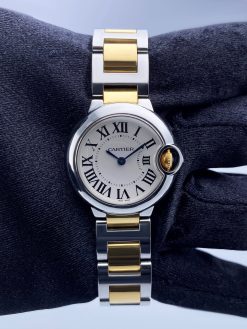 Cartier Ballon Bleu W69007Z3 Two-Tone Yellow Gold Ladies Watch.