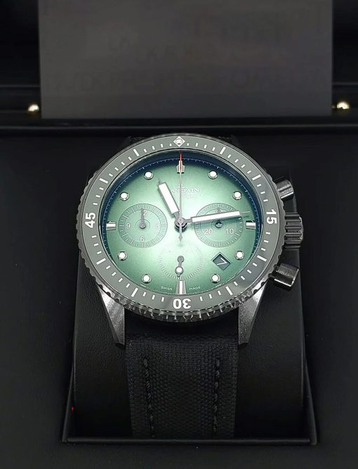 Blancpain Fifty Fathoms Chronograph Automatic Green Dial Men’s Watch 5200 0153 B52A