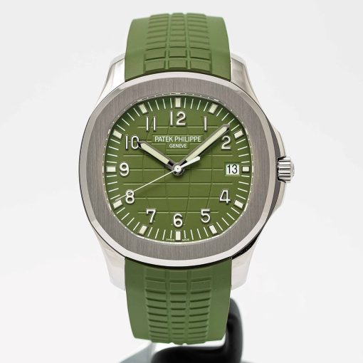 PATEK PHILIPPE Aquanaut Jumbo Automatic Green Dial Men’s Watch Item No. 5168G-010