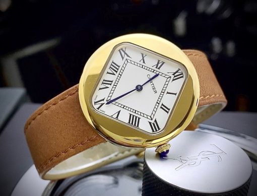 Cartier Pebble Shaped Baseball Watch