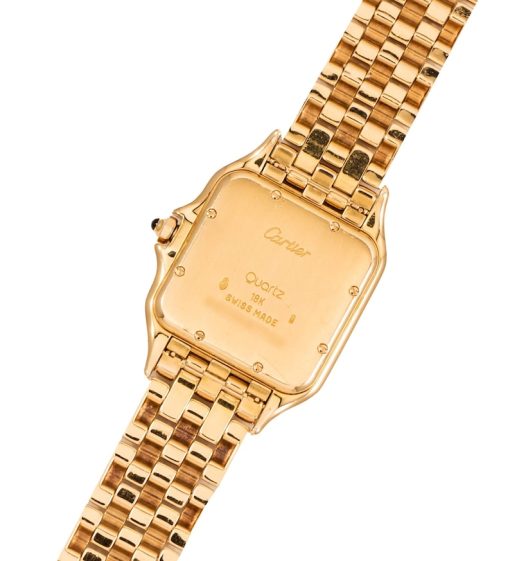 CARTIER Panthere de Medium Silver Dial 18kt Yellow Gold Ladies Watch Item No. WGPN0009