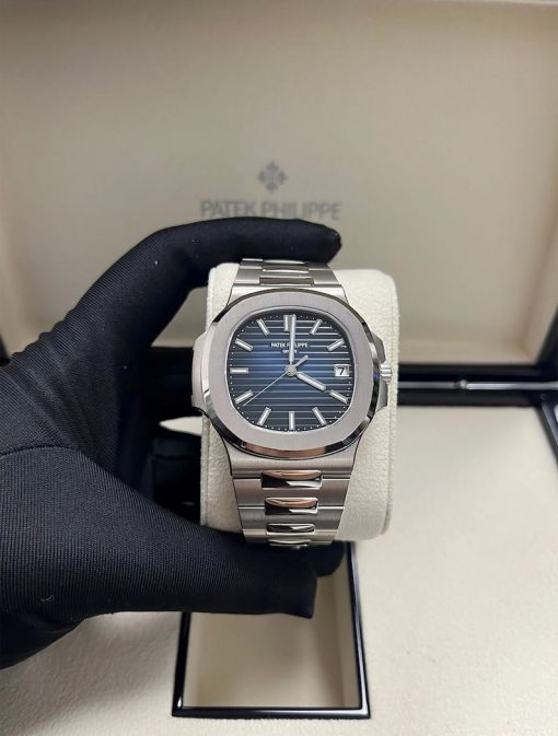 Patek Philippe Nautilus Blue Dial White Gold 58111G-001