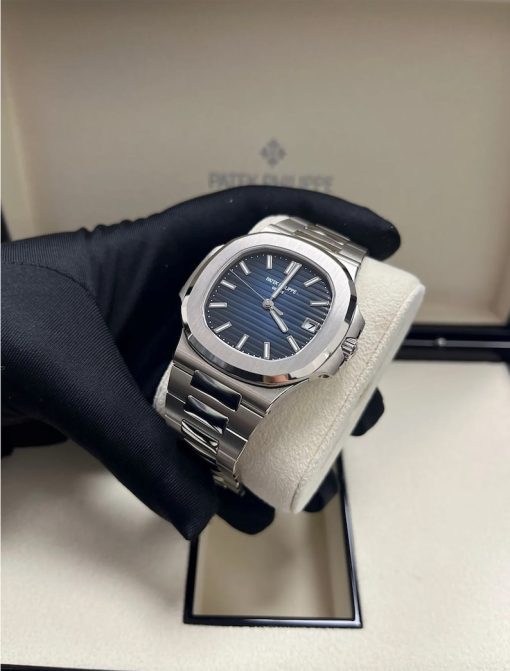 Patek Philippe Nautilus Blue Dial White Gold 58111G-001