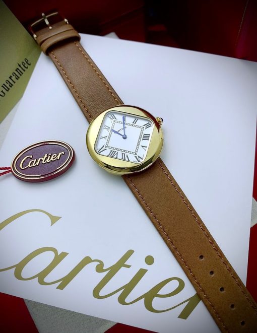 Cartier Pebble Shaped Baseball Watch