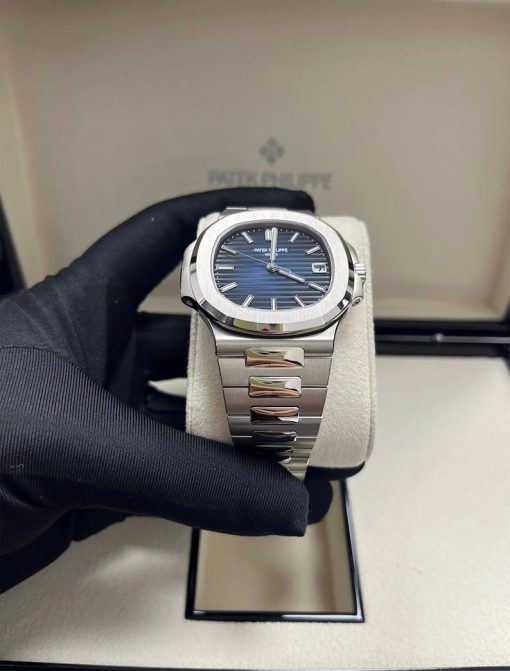 Patek Philippe Nautilus Blue Dial White Gold 58111G-001