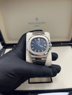 Patek Philippe Nautilus Blue Dial White Gold 58111G-001