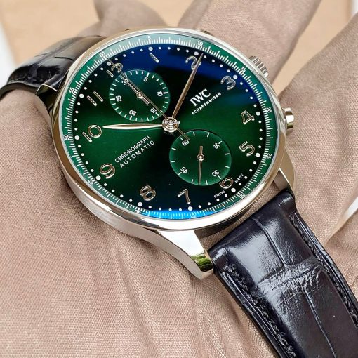 IWC Portugieser Chronograph Automatic Green Dial Men’s Watch Item No. IW371615