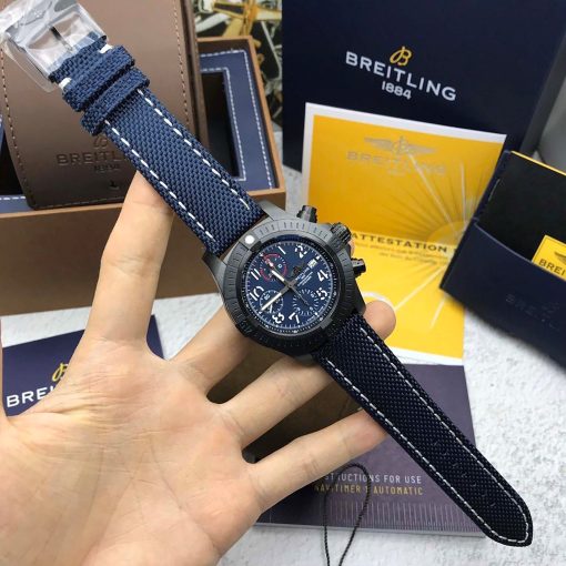 BREITLING  Super Avenger Night Mission Chronograph Automatic Chronometer Blue Dial Men’s Watch Item No. V13375101C1X2