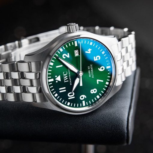 IWC Pilot’s Watch Mark XX Green Dial 5/2023 Steel Bracelet 40 Automatic IW328206