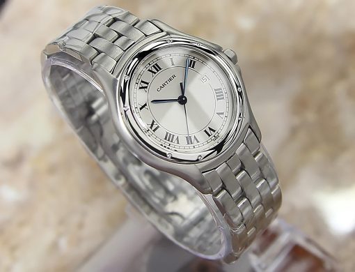 CARTIER Panthere Cougar Quartz Silver Dial Men’s Watch Item No. 987904