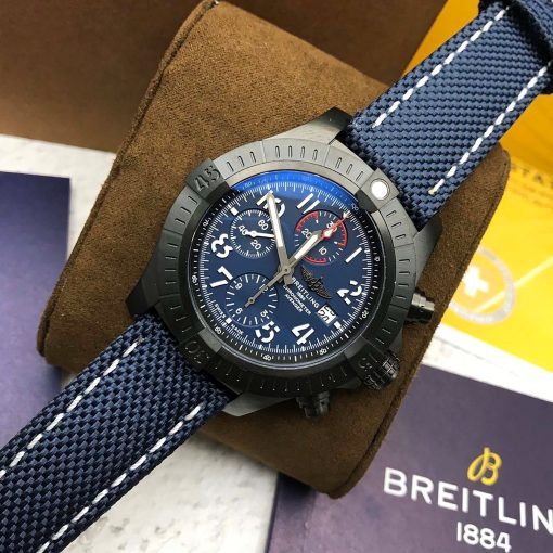 BREITLING  Super Avenger Night Mission Chronograph Automatic Chronometer Blue Dial Men’s Watch Item No. V13375101C1X2