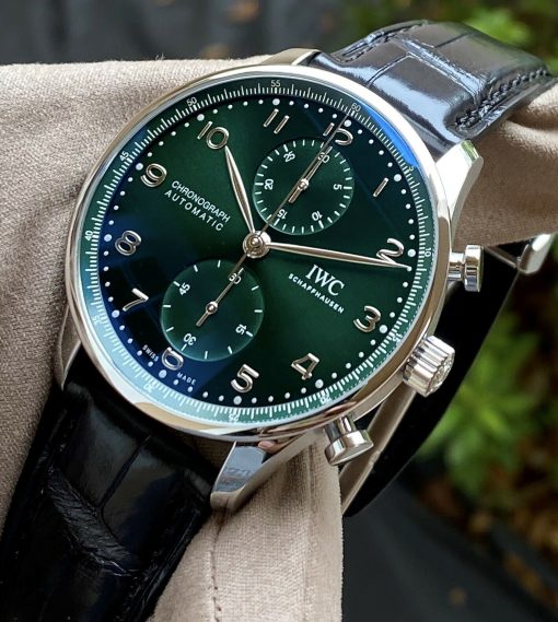 IWC Portugieser Chronograph Automatic Green Dial Men’s Watch Item No. IW371615