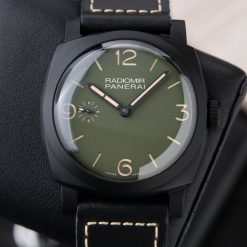 PANERAI Radiomir 48MM Hand Wind Military Green Dial Ceramic Men’s 48 mm Watch Item No. PAM00997