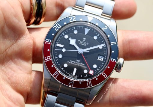 TUDOR Black Bay Automatic Black Dial Men’s GMT Pepsi Bezel Watch 79830RB-0001