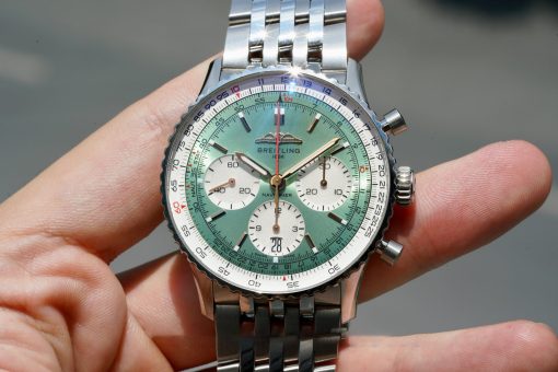 BREITLING Navitimer B01 Mint Green Dial Chronograph Automatic Men’s Watch Item No. AB0139211L1A1