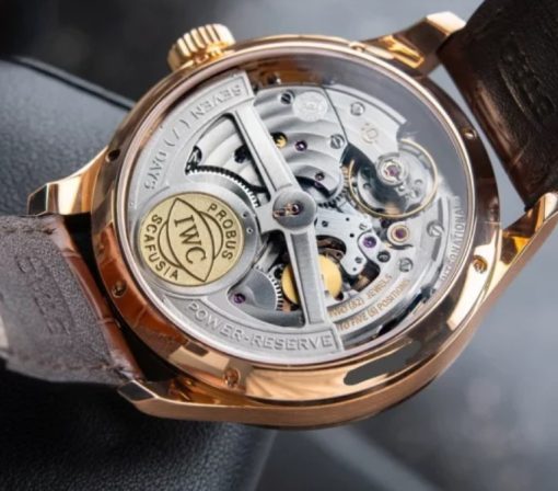 IWC Portugieser Perpetual Calendar Automatic Rose Gold Black Dial IW503202