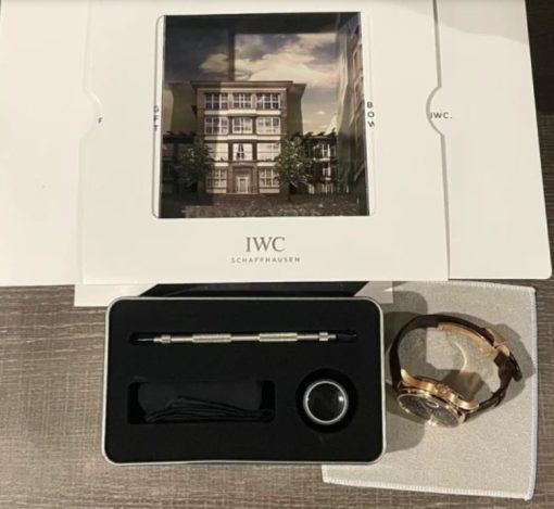 IWC Portugieser Perpetual Calendar Automatic Rose Gold Black Dial IW503202