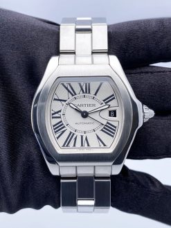 CARTIER Roadster Silver Opaline Dial Men’s Watch Item No. W6206017-PREOWNEd