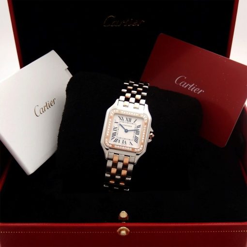 Panthere de Cartier W3PN0007 Two Tone Steel & Rose Gold Medium Diamond 2023