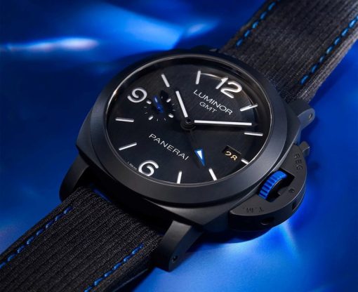 PANERAI Luminor GMT Bucherer BLUE Automatic Black Dial Men’s Watch Item No. PAM01176